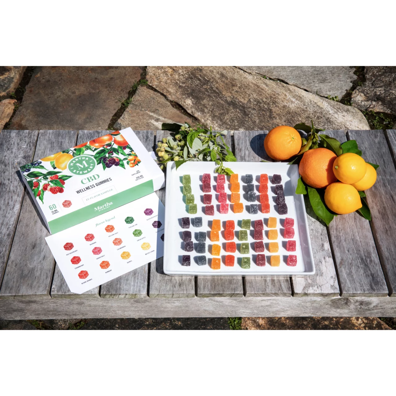 Martha Stewart CBD, 15 Flavor Sampler, Wellness Gummies, Isolate THC-Free, 60ct, 600mg CBD 1