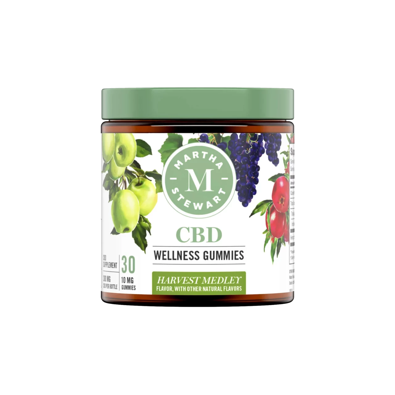 Martha Stewart CBD, Harvest Medley Wellness Gummies, Isolate THC-Free, 30ct, 300mg CBD 1