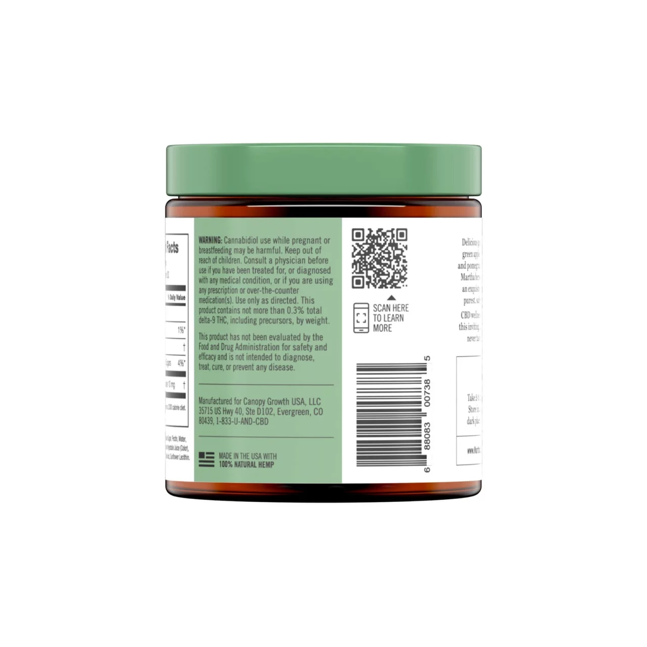 Martha Stewart CBD, Harvest Medley Wellness Gummies, Isolate THC-Free, 30ct, 300mg CBD 1
