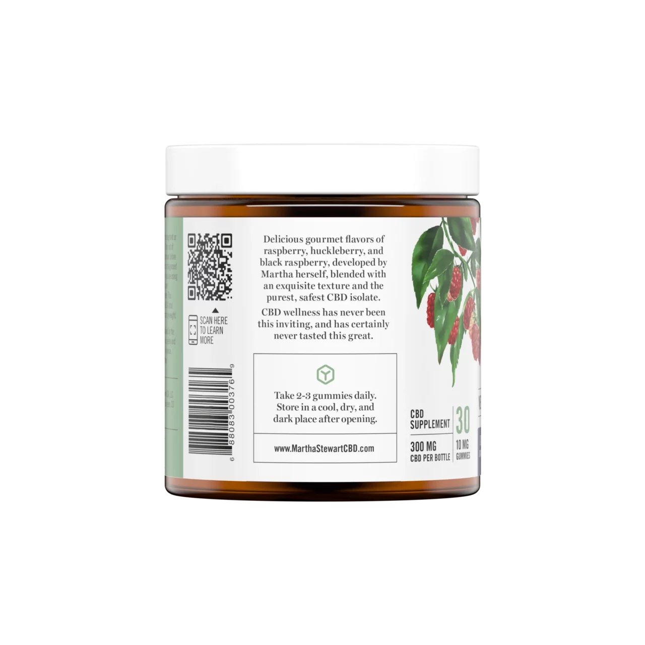 Martha Stewart CBD, Wellness Berry Medley Gummies, Isolate THC-Free, 30ct, 300mg CBD 1