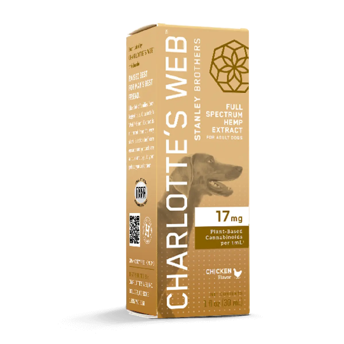Charlotte’s Web, Full Spectrum Hemp Extract for Adult Dogs, Chicken Flavor, Full Spectrum, 1oz, 510mg CBD 1