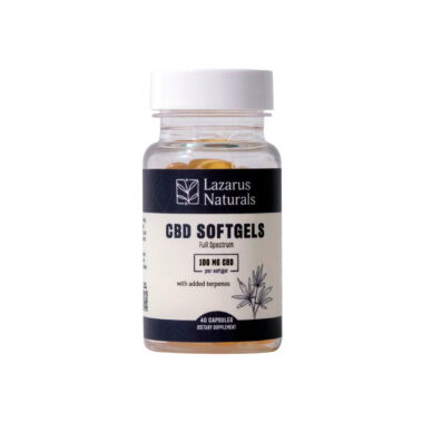 Lazarus Naturals, 100mg Full Spectrum CBD Softgels, 40ct, 4000mg CBD