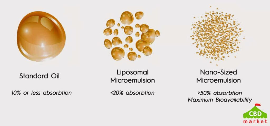 Standard oil, liposomal microemulsion and nano-sized microemulsion
