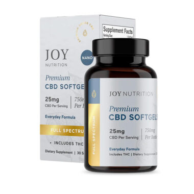 Joy Organics, CBD Softgels, Full Spectrum, 30ct, 750mg CBD