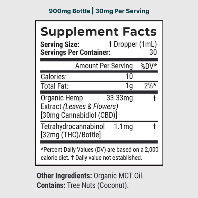 Joy Organics, Unflavored Organic CBD Tincture, Full Spectrum, 1fl oz, 900mg CBD