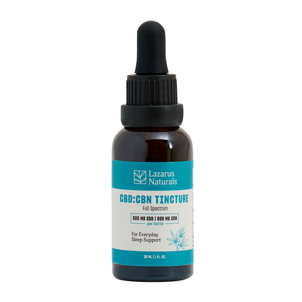 Lazarus Naturals, CBD Sleep Tincture, Full Spectrum, 1fl oz, 600mg CBN + 900mg CBD
