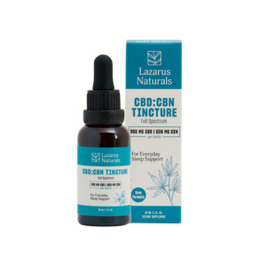 Lazarus Naturals, CBD Sleep Tincture, Full Spectrum, 1fl oz, 600mg CBN + 900mg CBD