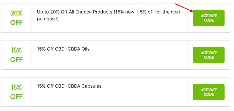 How to Apply Endoca Coupon Codes: Step 1