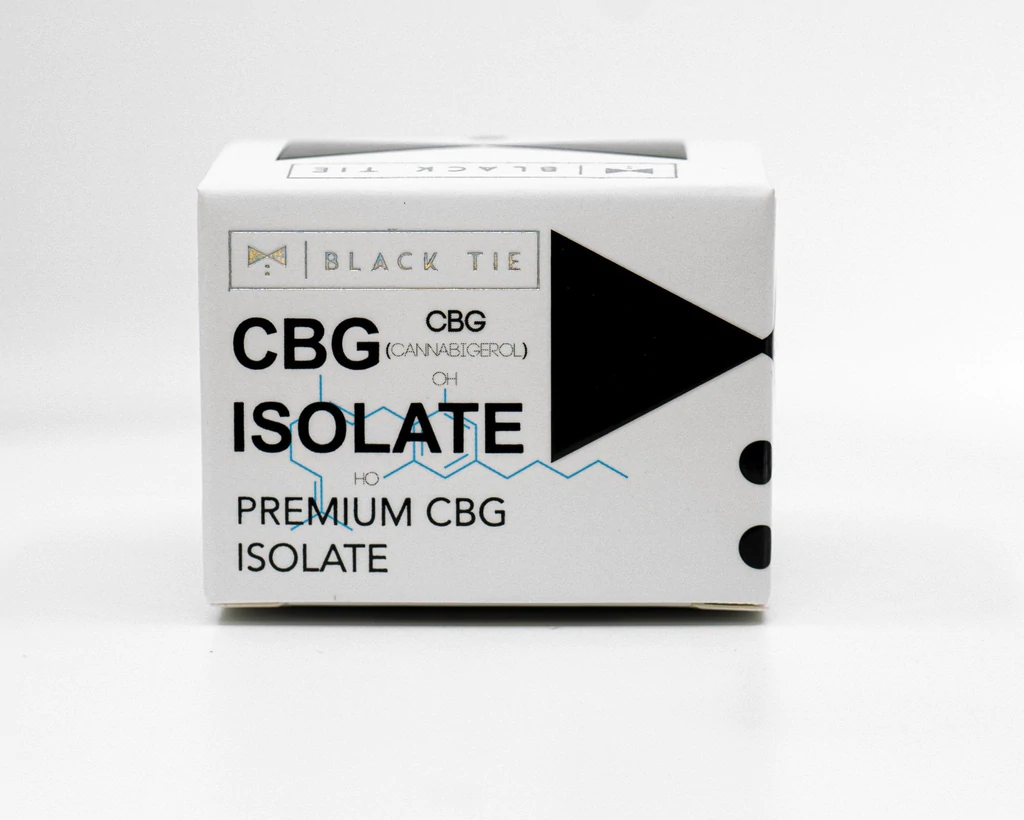 Black Tie CBD, 99%+ CBG Isolate, 1g, 1000mg CBG 1