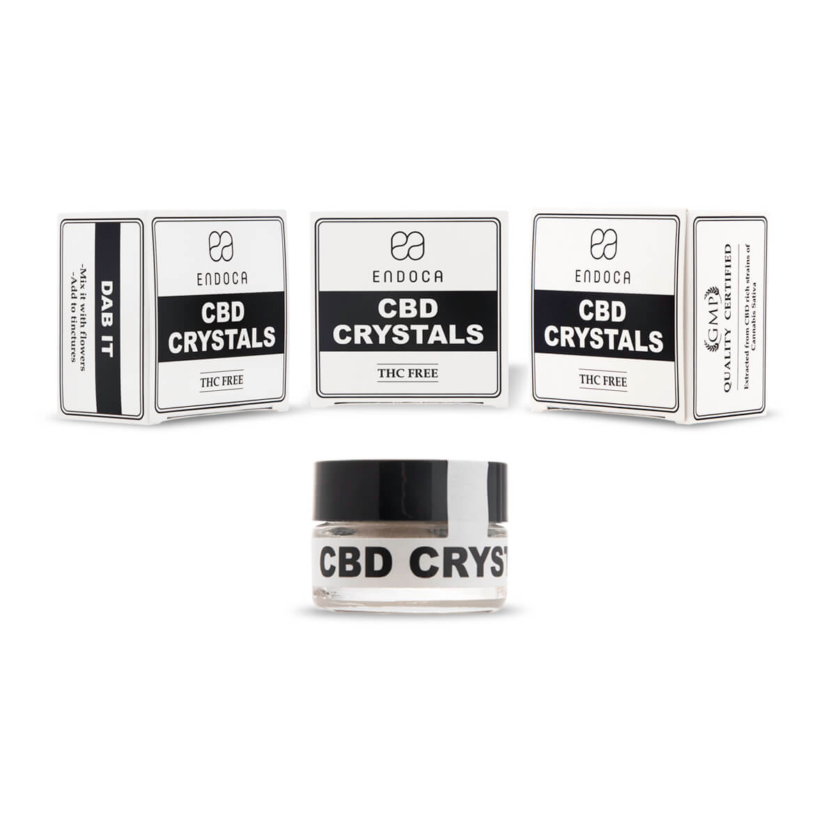 Endoca, CBD Crystal 99% Pure, 1g, 1000mg 1