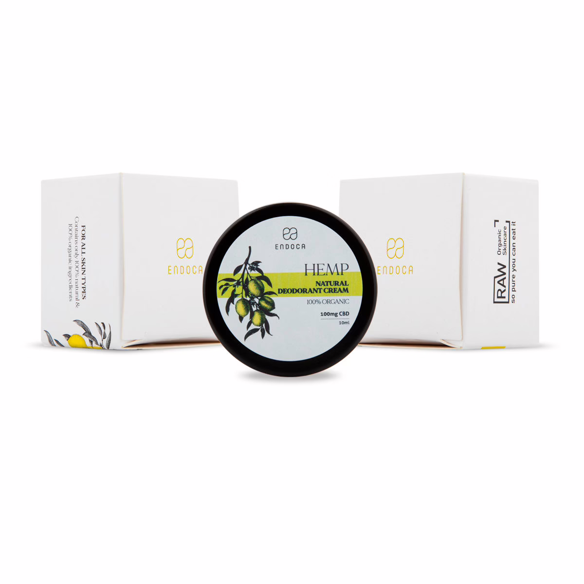 Endoca, CBD Natural Deodorant, Full Spectrum, .33oz, 100mg CBD