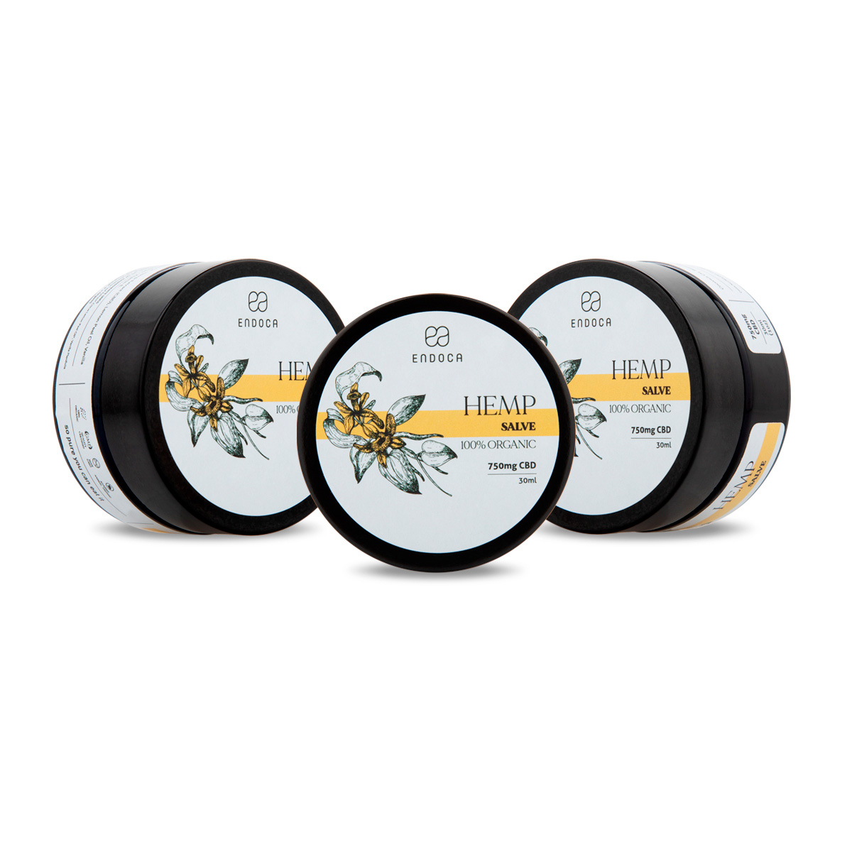 Endoca, CBD Salve, Full Spectrum, 1oz, 750mg CBD