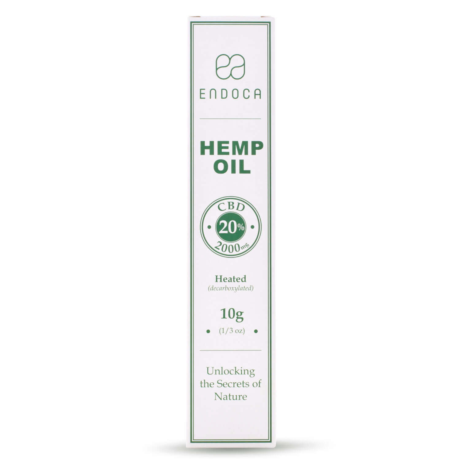 Endoca, Hemp Oil Extract 20%, Full Spectrum, 0.33oz, 2000mg CBD 1