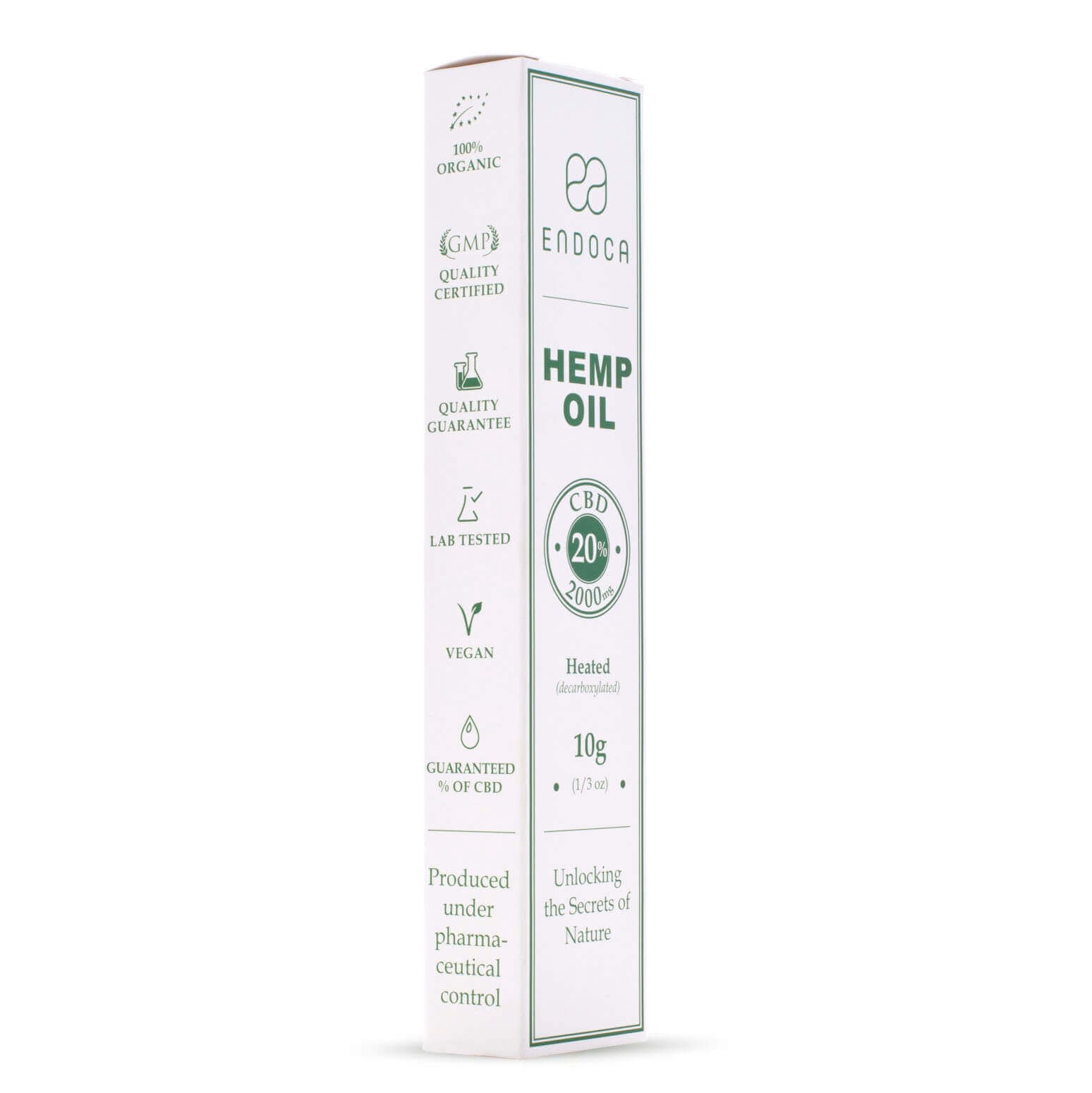 Endoca, Hemp Oil Extract 20%, Full Spectrum, 0.33oz, 2000mg CBD 1