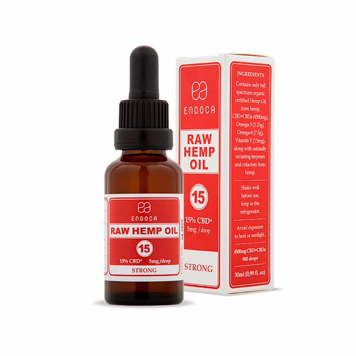 Endoca, Raw CBD + CBDa Oil 15% Strong, Full Spectrum, 1fl oz, 4500mg CBD+CBDa Endoca, Raw CBD + CBDa Oil 15% Strong, Full Spectrum, 1fl oz, 4500mg CBD+CBDa