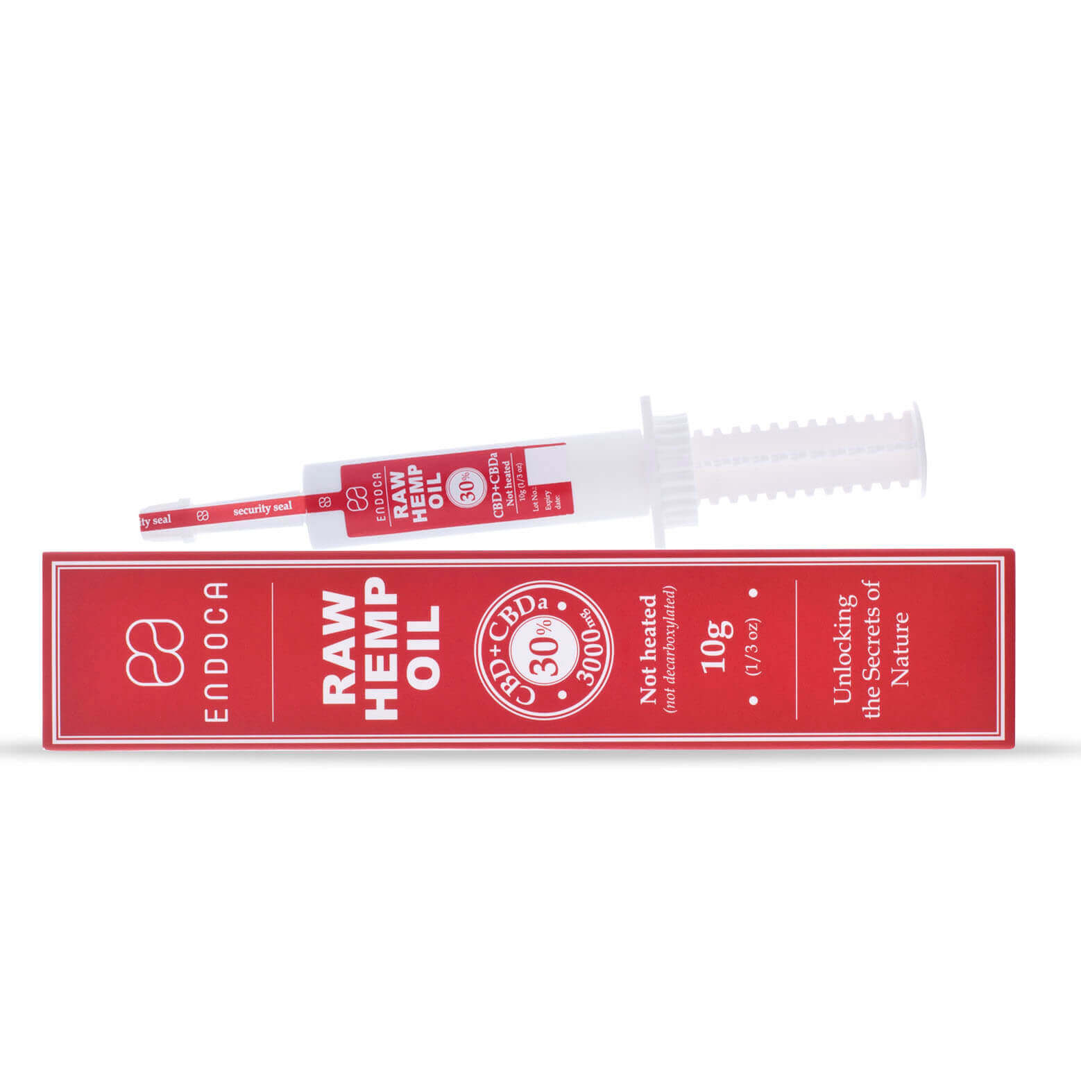 Endoca, Raw Hemp Oil Extract 30%, Full Spectrum, 0.33oz, 3000mg CBD+CBDA 1