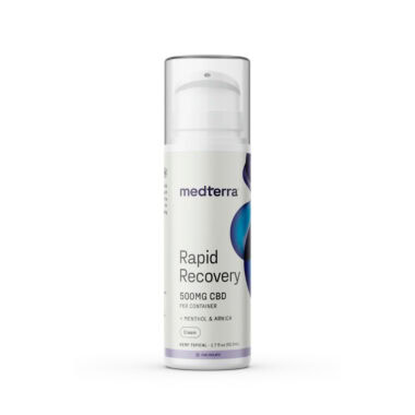 Medterra, Rapid Recovery CBD Cream, Isolate THC-Free, 1.7fl oz, 500mg CBD