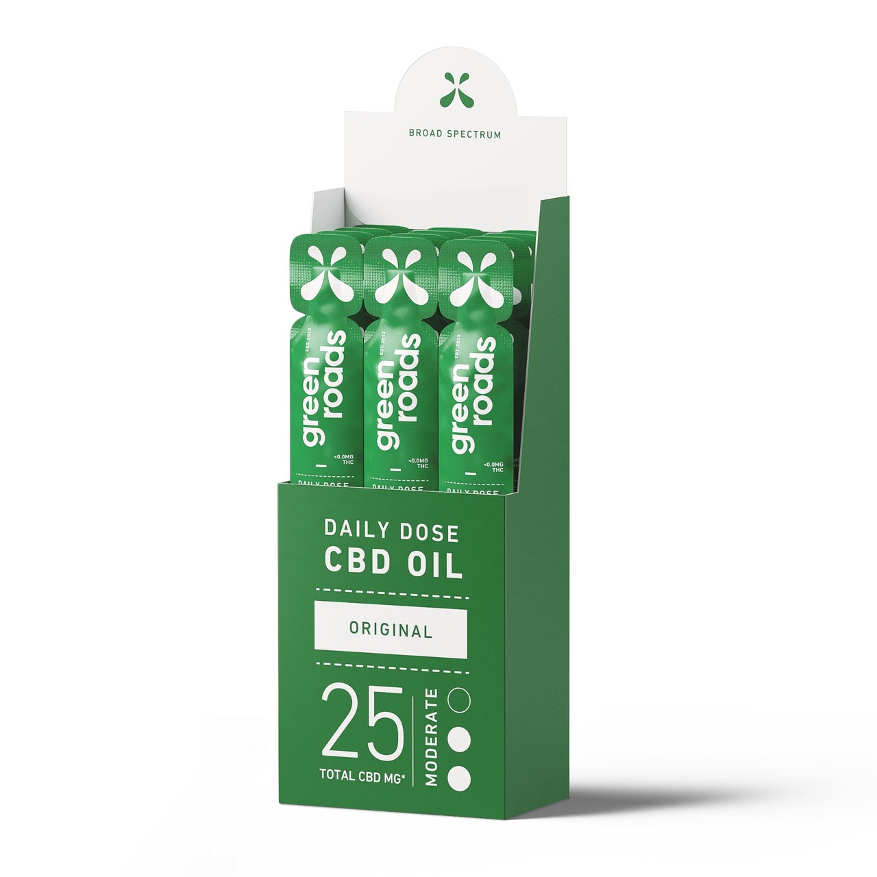 Green Roads, CBD Daily Dose Oil, Sweet Sleep Broad Spectrum, Natural Flavor, 12ct, 25MG:packet, 300mg CBD 1