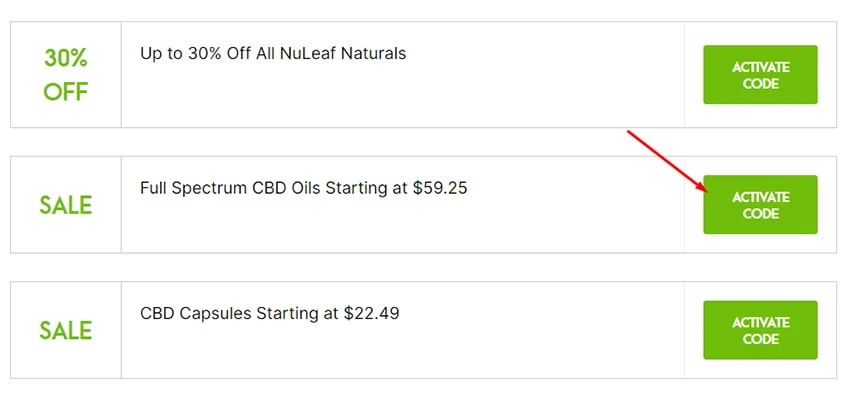 How to Apply NuLeaf Naturals Coupon Codes? Step 1