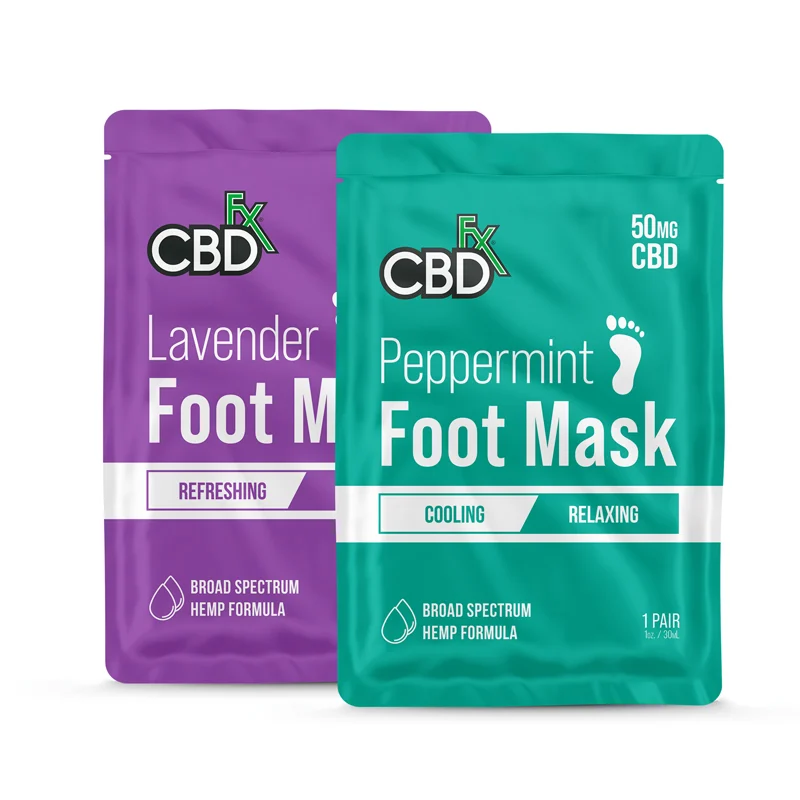CBDfx, CBD Foot Mask, Peppermint : Relaxing, Broad Spectrum THC-Free, 50mg CBD 11