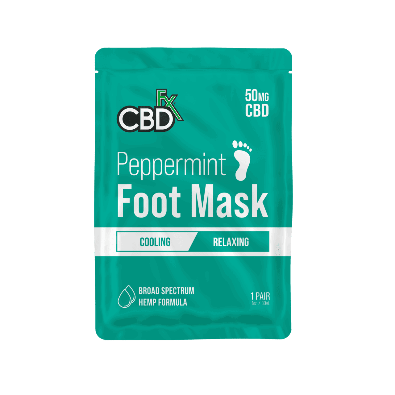 CBDfx, CBD Foot Mask, Peppermint : Relaxing, Broad Spectrum THC-Free, 50mg CBD 11