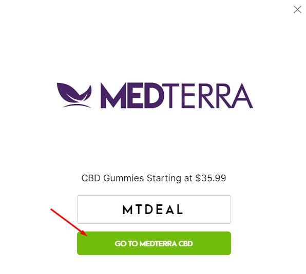How to Apply Medterra Coupons? Step 2