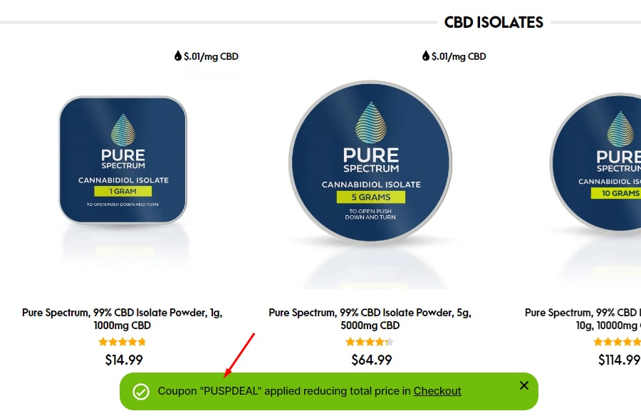 How to Apply Royal CBD Coupons? Step 3