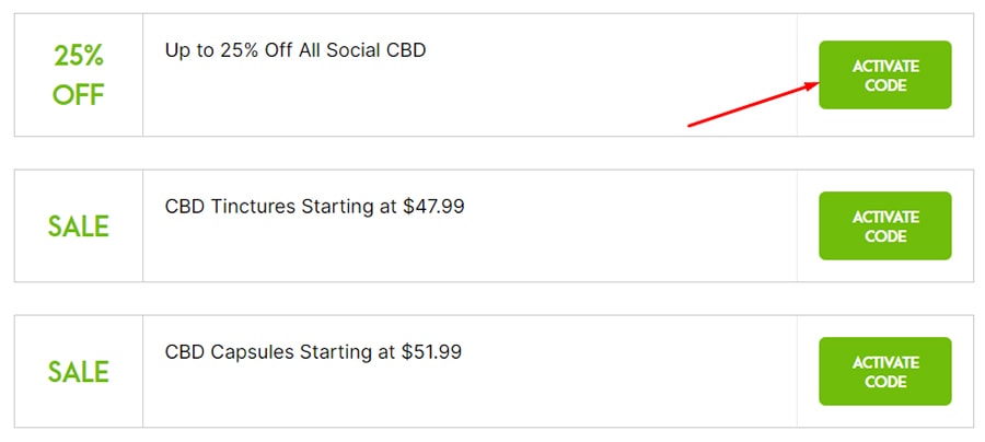 How to Apply Social CBD Coupons? Step 1