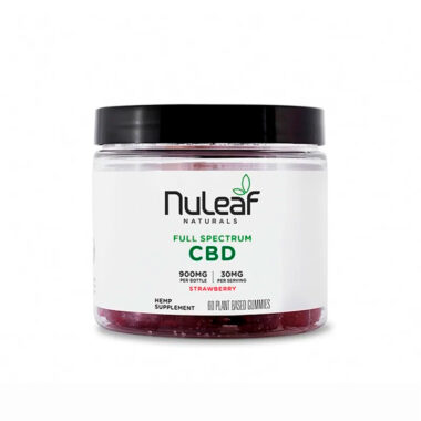 NuLeaf Naturals, Hemp CBD Gummies, Strawberry, Full Spectrum, 60ct, 900mg CBD