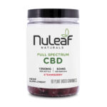 NuLeaf Naturals, Hemp CBD Gummies, Strawberry, Full Spectrum, 90ct, 1350mg CBD