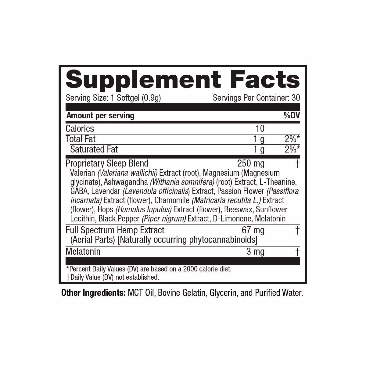 cbdMD, CBD Softgels Sleep PM, Full Spectrum, 30ct, 1500mg CBD