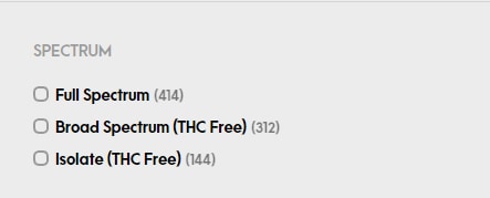 Choose a CBD Spectrum