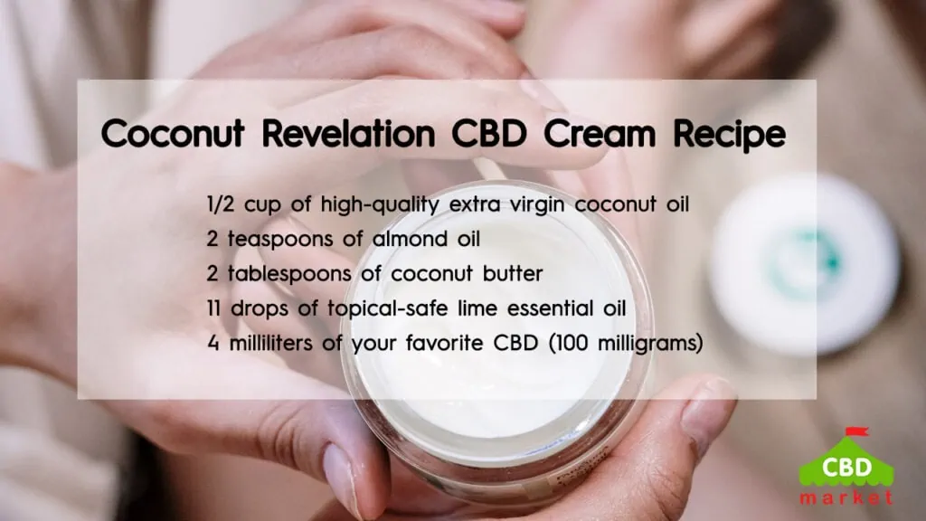 An easy recipe for Coconut Revelation CBD Cream