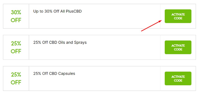 How to Apply PlusCBD Coupons? Step 1