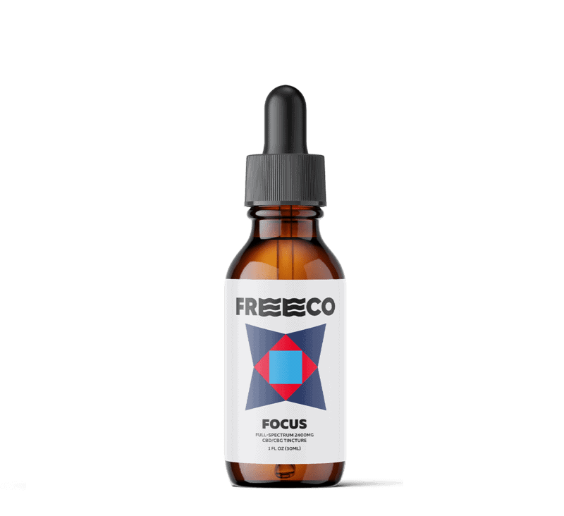 Freeco, Focus CBG Oil, Full Spectrum, 1oz, 1200mg CBG + 1200mg CBD