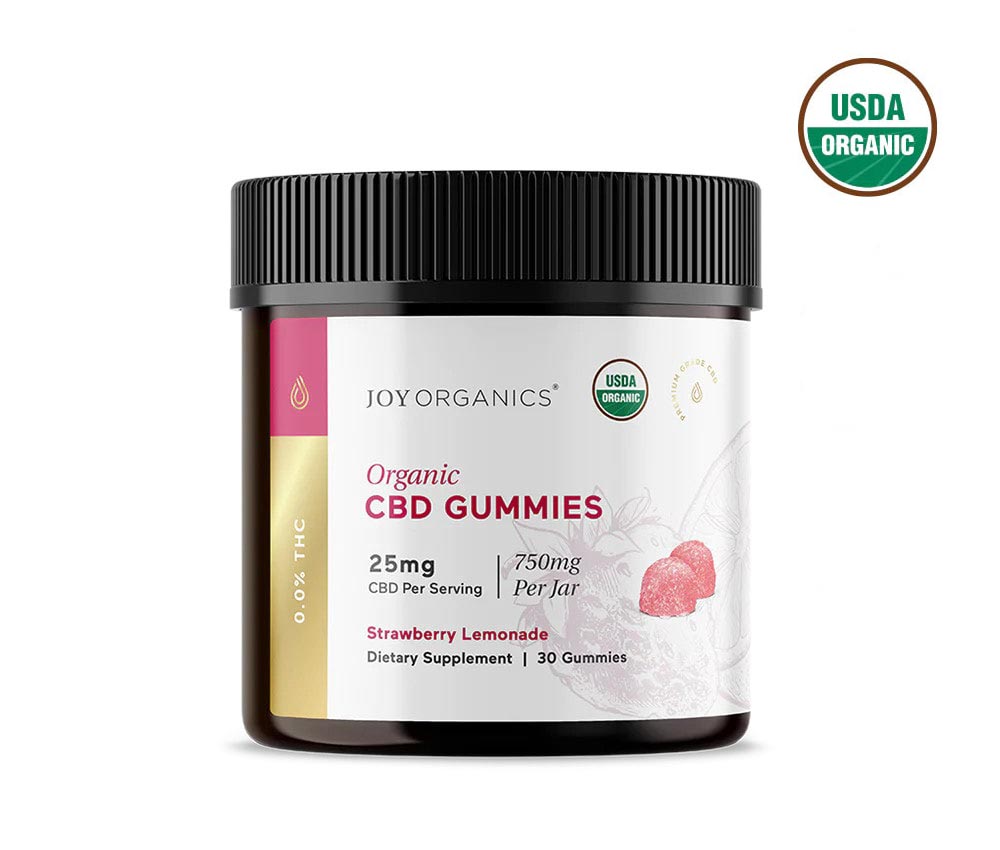 Joy Organics CBD Gummies with USDA Organic Label