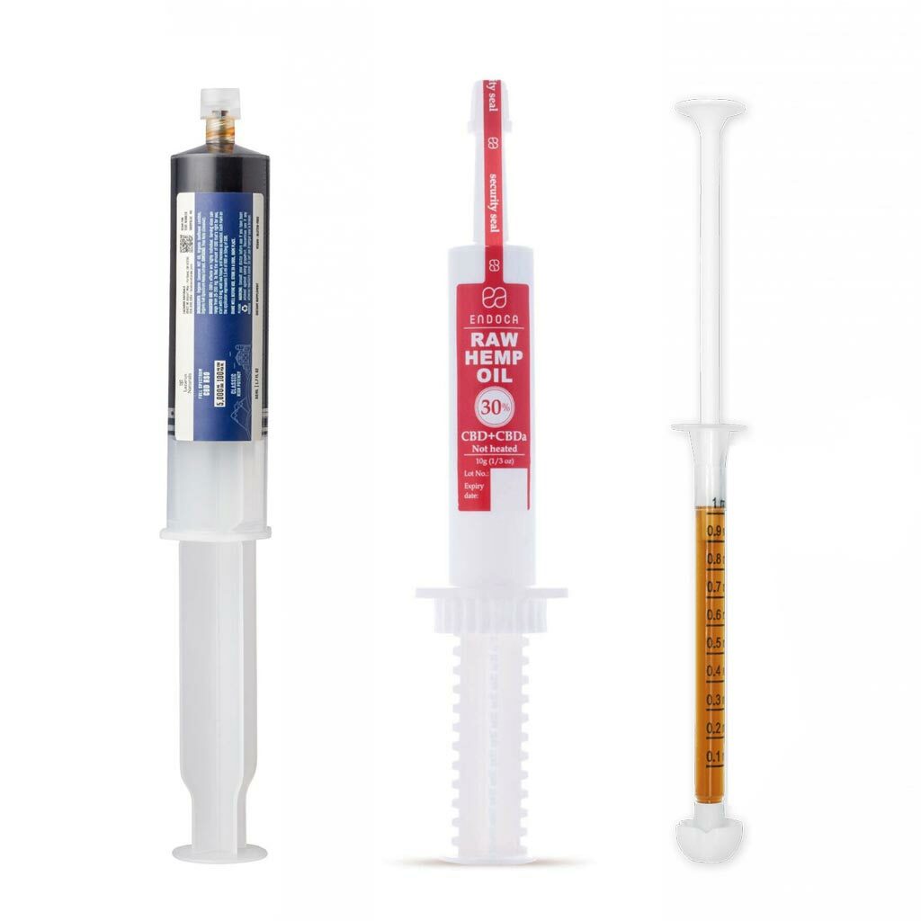 CBD RSO and CBD Extract Syringes