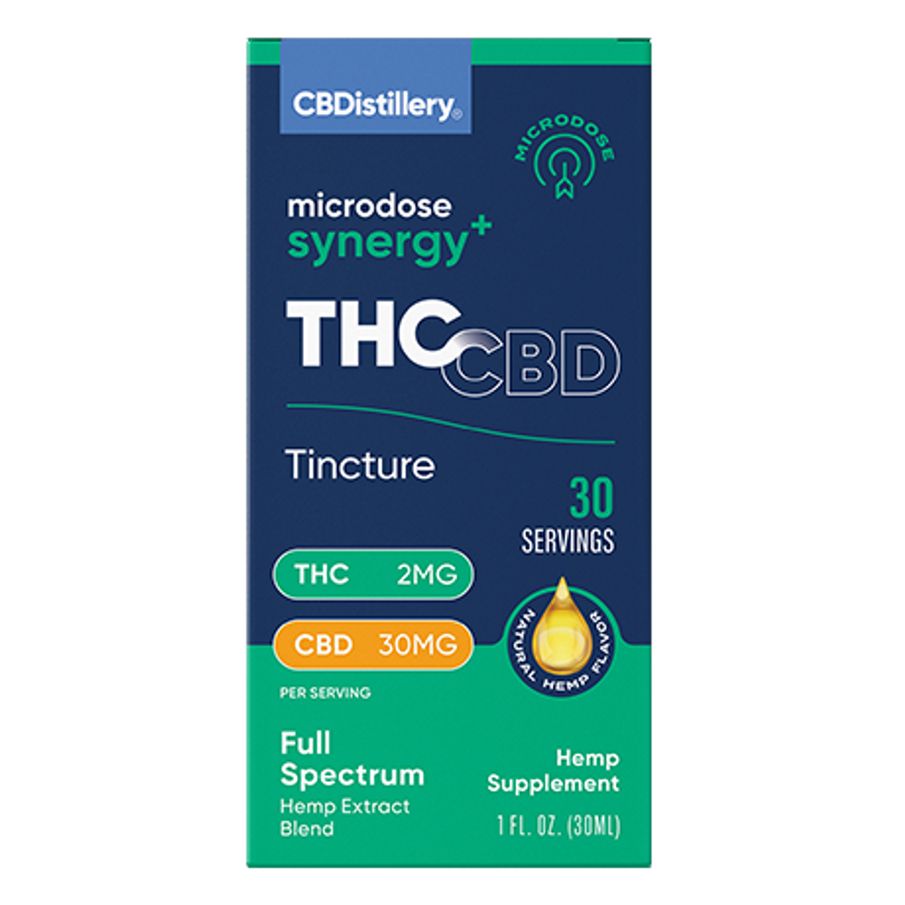 stillery, Microdose Synergy+ THC & CBD Tincture, Full Spectrum, 1oz, 60mg THC + 900mg CBD