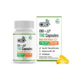 CBDfx, CBD + THC Daily Microdose Blend Capsules, Full Spectrum, 30ct, 75mg THC + 750mg CBD