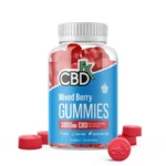 CBDfx, Original Mixed Berry CBD Gummies, Broad Spectrum THC-Free, 60ct, 3000mg CBD