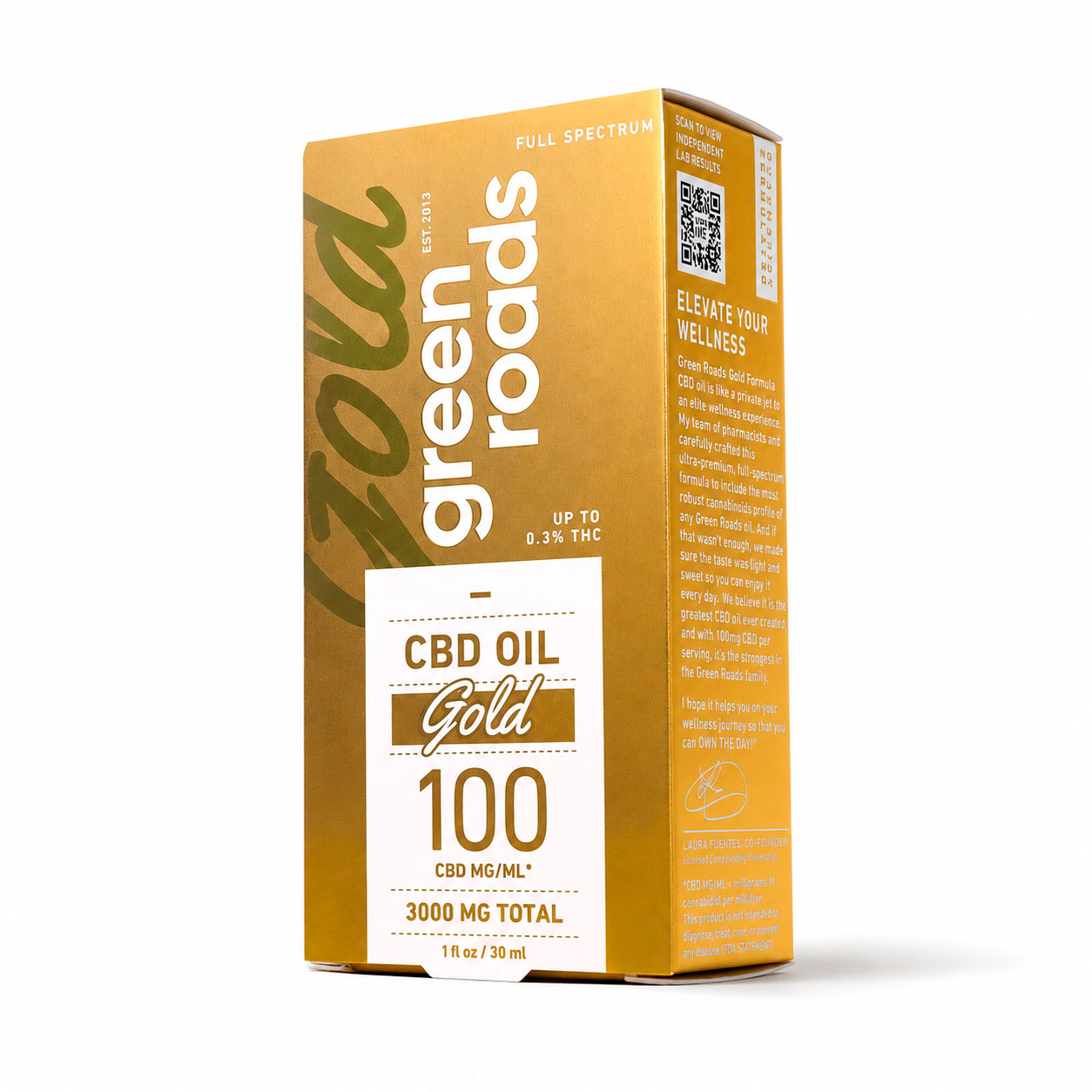 Green Roads, Gold CBD Oil 100mg, Full Spectrum, 1fl oz, 3000mg CBD 1 Green Roads, Gold CBD Oil 100mg, Full Spectrum, 1fl oz, 3000mg CBD