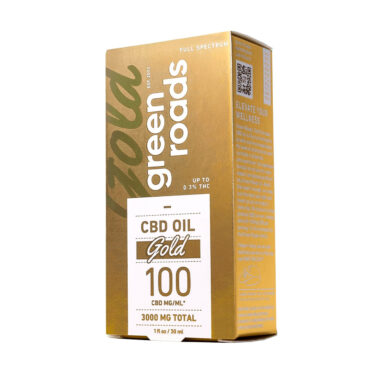 Green Roads, Gold CBD Oil 100mg, Full Spectrum, 1fl oz, 3000mg CBD