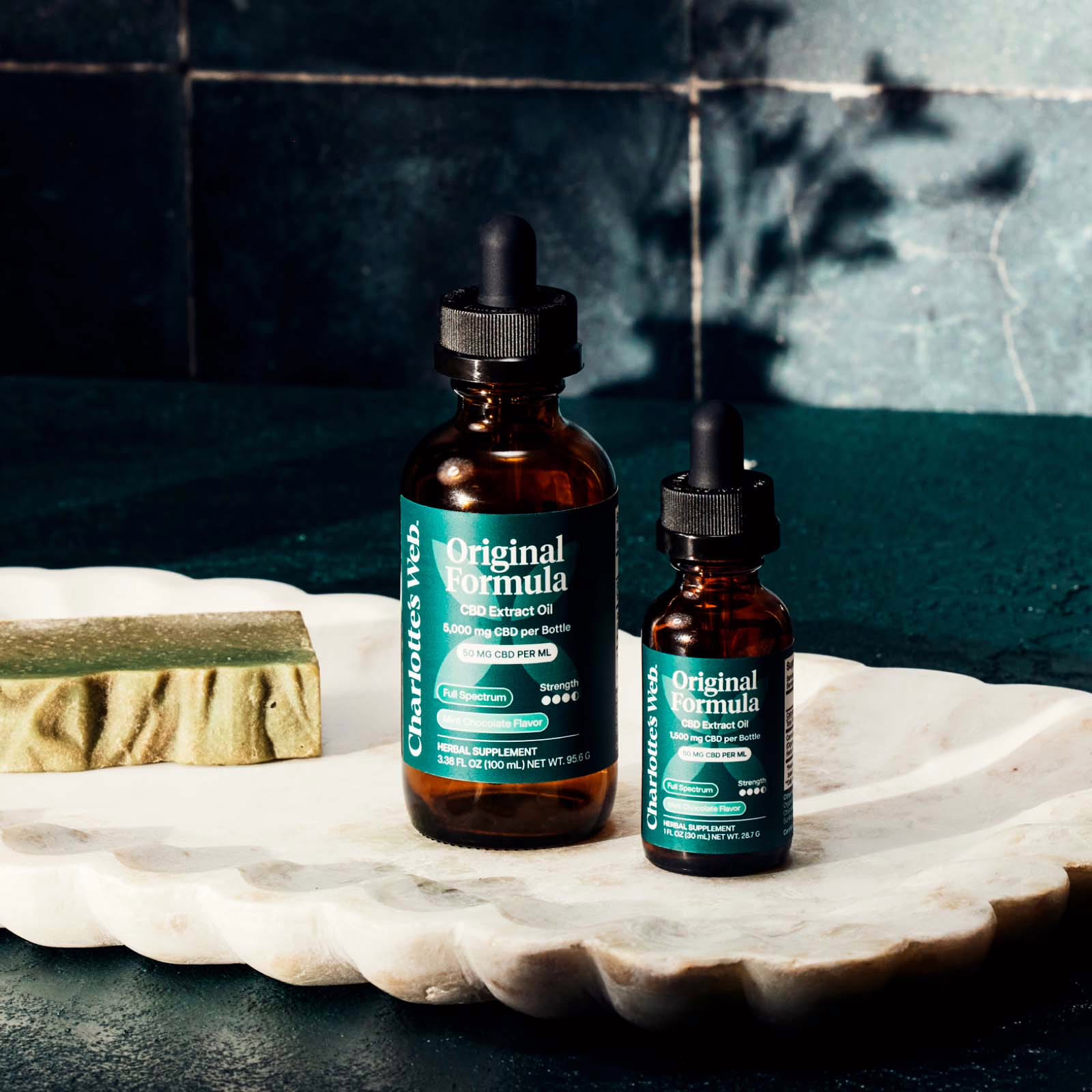 Charlotte’s Web, Original Formula CBD Oil 50mg, Mint Chocolate, Full Spectrum, 3.38fl oz, 5000mg CBD