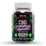 Hemp Bombs, Ashwagandha Stress Relief CBD Gummies, Grape Chill, Isolate THC-Free, 60ct, 1800mg CBD
