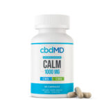 cbdMD, CBD + CBG Ashwagandha Calm Capsules, Broad Spectrum THC-Free, 60ct, 1000mg CBD+CBG