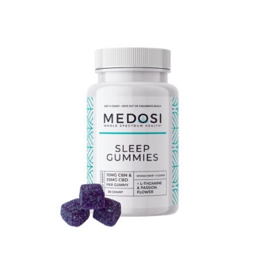 Medosi, CBD + CBN Sleep Support Vegan Gummies, Mixed Berry, Full Spectrum, 30ct, 300mg CBN + 750mg CBD