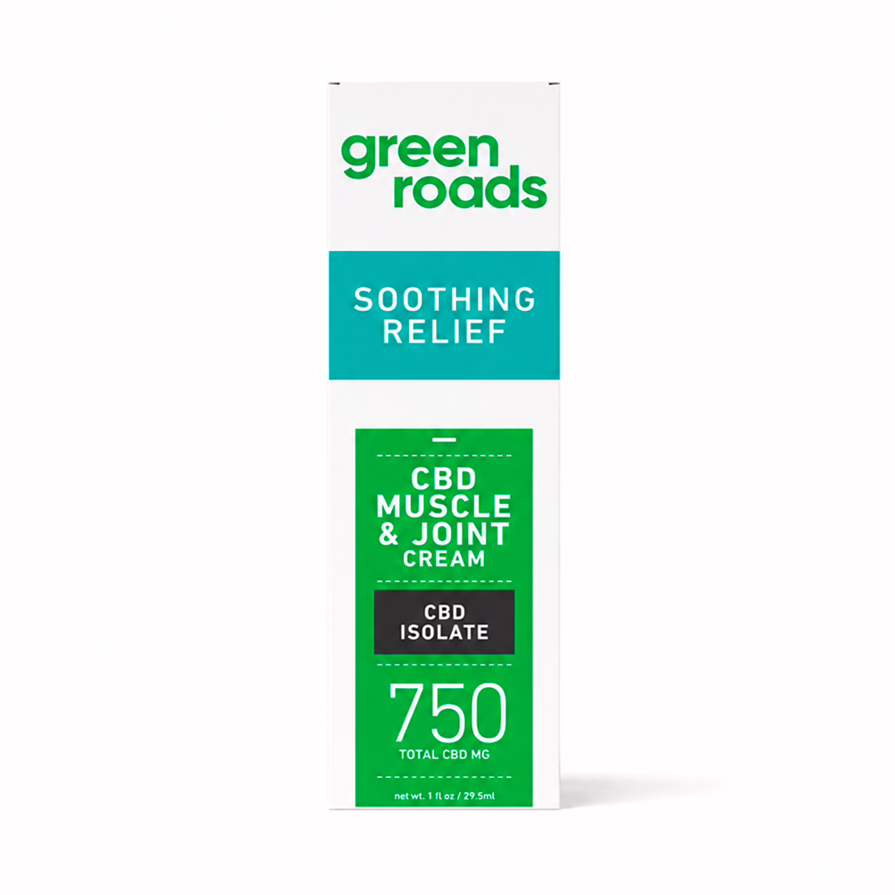 Green Roads, Pain Relief Muscle And Joint CBD Cream, Isolate THC-Free, 1oz, 750mg CBD Green Roads, Pain Relief Muscle And Joint CBD Cream, Isolate THC-Free, 1oz, 750mg CBD
