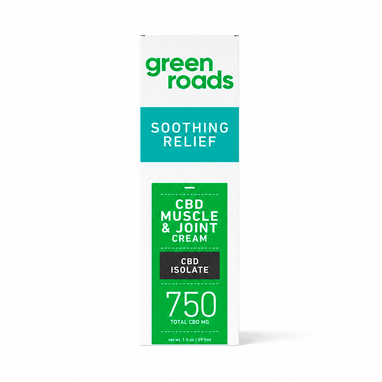 Green Roads, Pain Relief Muscle And Joint CBD Cream, Isolate THC-Free, 1oz, 750mg CBD Green Roads, Pain Relief Muscle And Joint CBD Cream, Isolate THC-Free, 1oz, 750mg CBD
