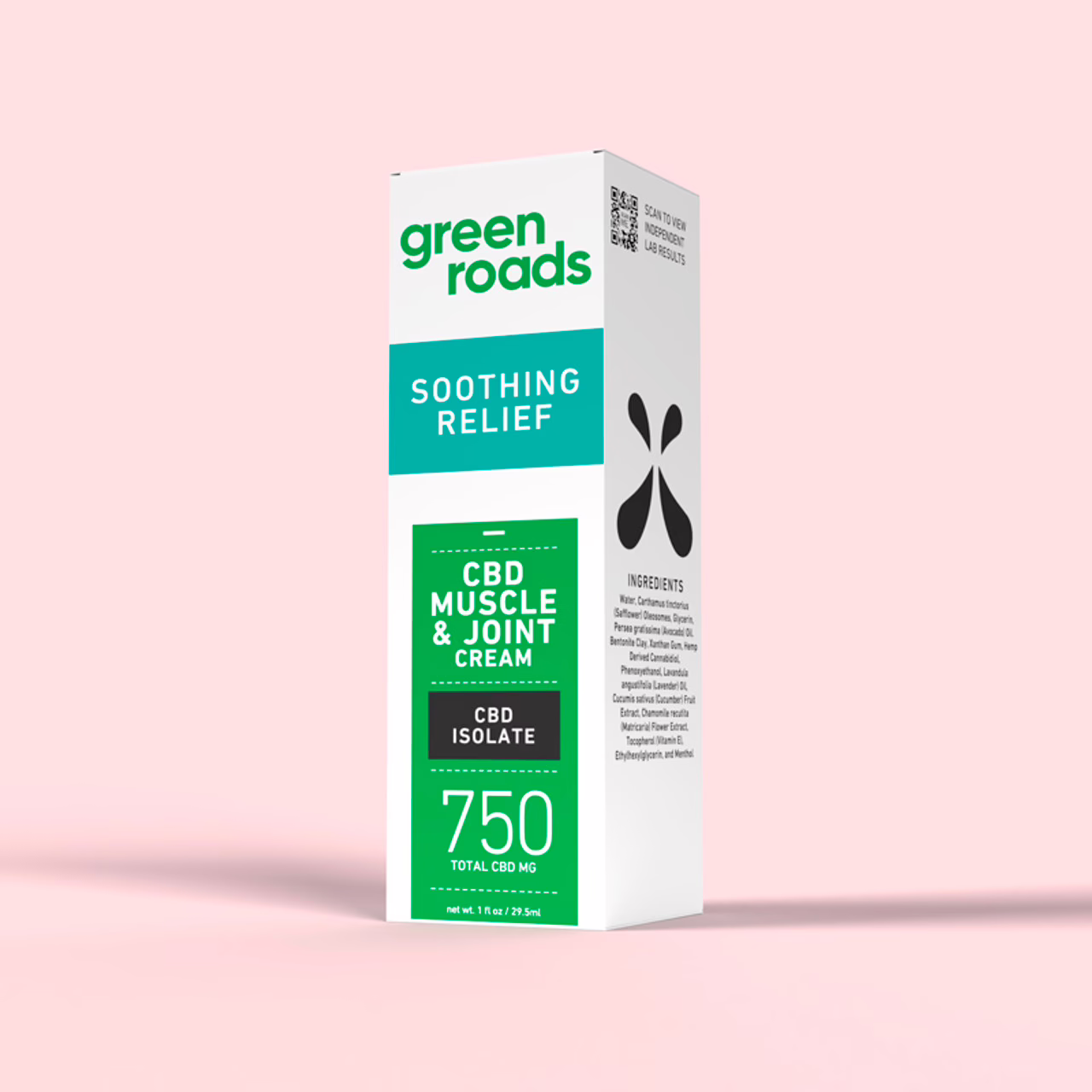 Green Roads, Pain Relief Muscle And Joint CBD Cream, Isolate THC-Free, 1oz, 750mg CBD