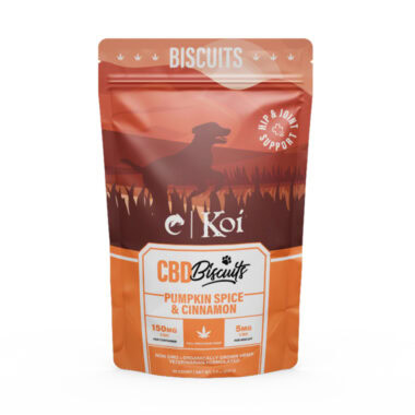 Koi Pets, Koi CBD Dog Biscuits Joint Support, Pumpkin Spice & Cinnamon, Full Spectrum, 30ct, 150mg CBD